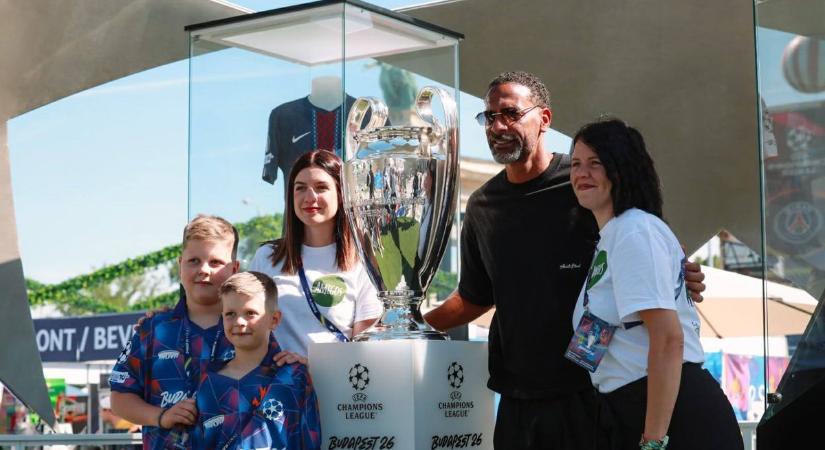 Két éve még az életéért küzdött, most Rio Ferdinand oldalán szurkolt a BL-döntőn a vasi kisfiú
