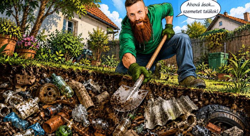 Ahova ások, szemetet találok: brutális, mit rejtenek a magyar kertek – és a megoldás