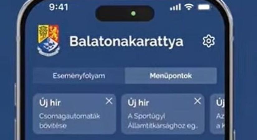 Saját mobilalkalmazást indított Balatonakarattya – Nina mindenkinek segít (videó)