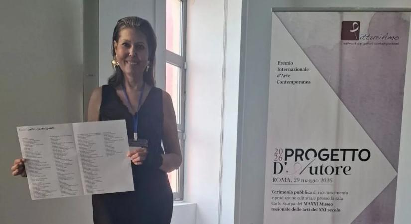 Rómában nyűgözött le mindenkit a lupusszal küzdő magyar festőművész