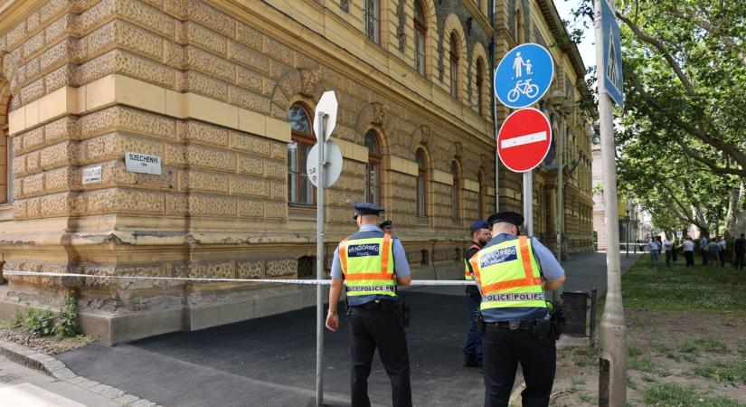 Bombariadó miatt teljesen lezárták a Szegedi Törvényszék épületét