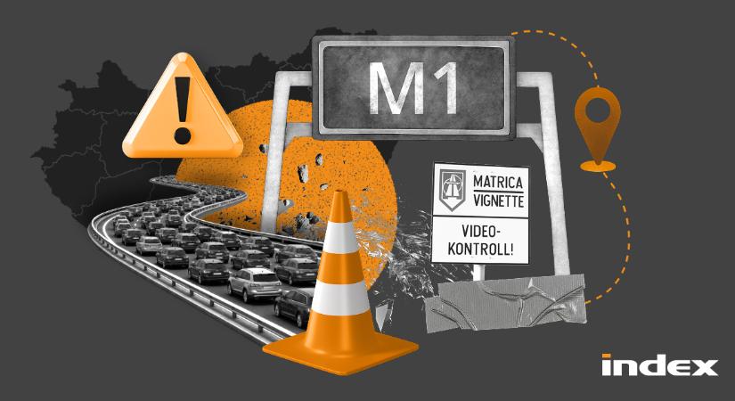 Baleset bénítja az M1-es autópályát, tíz kilométeresre nőtt a torlódás
