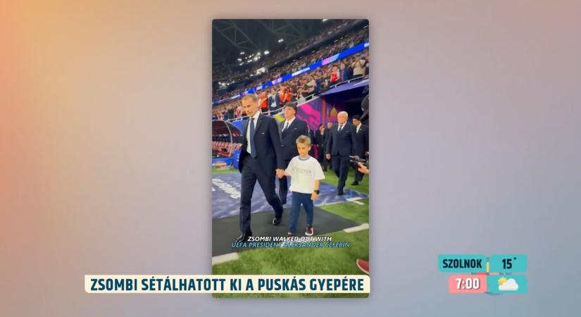 Két hétig feküdt kórházban, a BL-döntő ünnepélyes díjátadójának magyar hőse lett a kisfiú