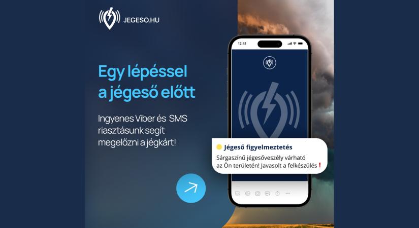 Ingyenes jégeső-riasztó szolgáltatás indul Jégeső.hu néven