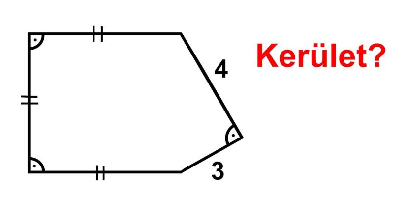 Agykarbantartó matek, geometria: mekkora ennek az ötszögnek a kerülete? Pillanatok alatt fejben is kiszámolható!
