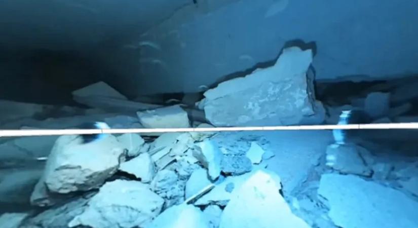 Videón, ahogy a romok alatt megtalálták a férfit, akire ráomlott egy négyemeletes épület Székesfehérváron