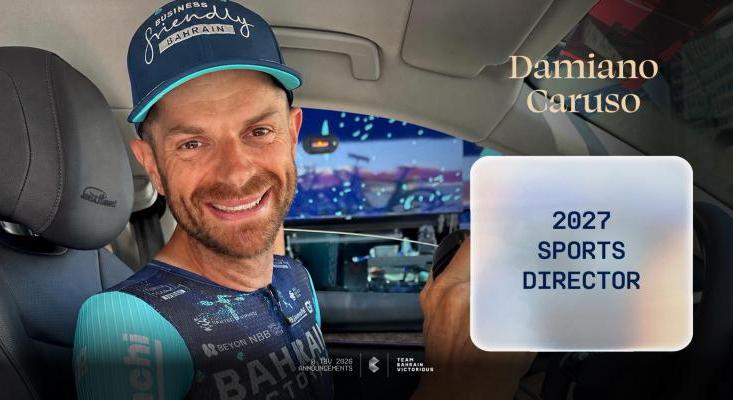 Damiano Caruso nem bcszik a Bahreintl, 2027-tl sportigazgatknt folytatja