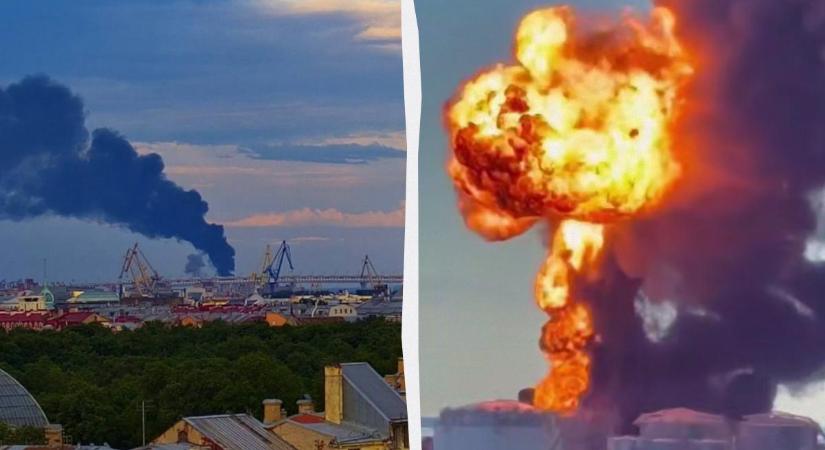 Drónok támadtak egy olajterminált Szentpéterváron, közvetlenül az orosz gazdasági fórum megnyitása előtt