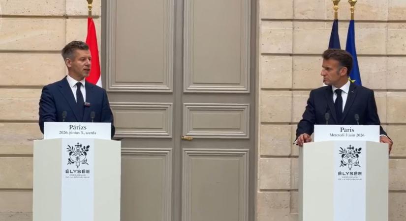 Magyar-francia stratégiát sürgetett Emmanuel Macron a Magyar Péterrel tartott sajtótájékoztatón, s Ukrajna mielőbbi EU-csatlakozásáról beszélt