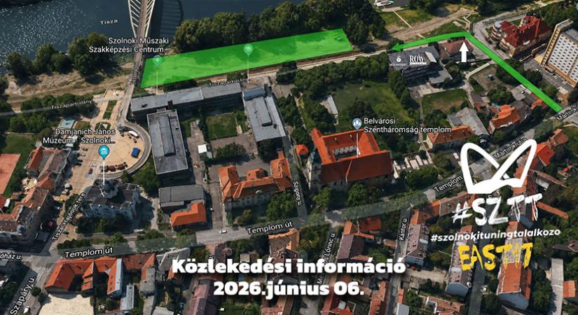 Megnövekedett forgalomra kell számítani a Szolnoki Tuning Találkozó miatt