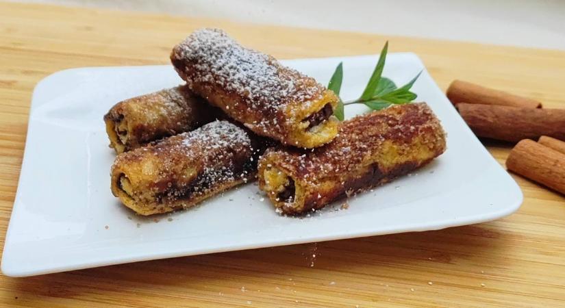Ropogós, fahéjas toasttekercs recept: gyors desszert kezdőknek