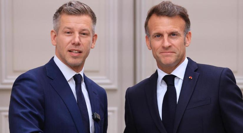 Macronnal tárgyalt Magyar Péter