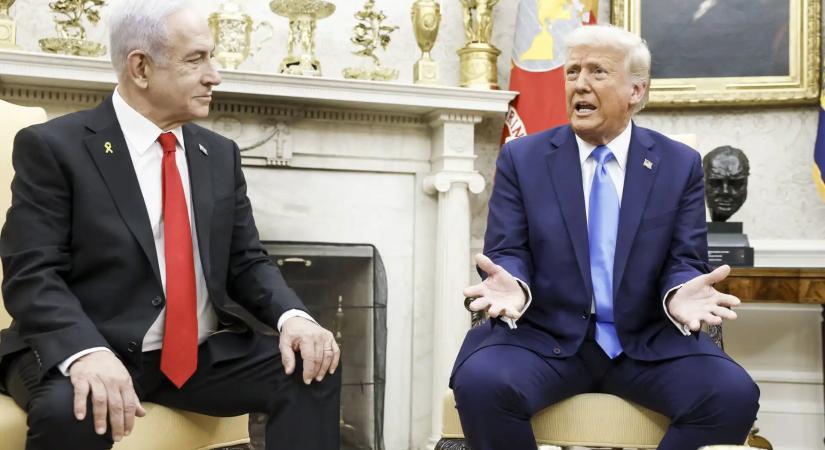 Trump elismerte a Netanjahuval való trágár veszekedést: „Kib*szott őrültnek” nevezte az izraeli kormányfőt