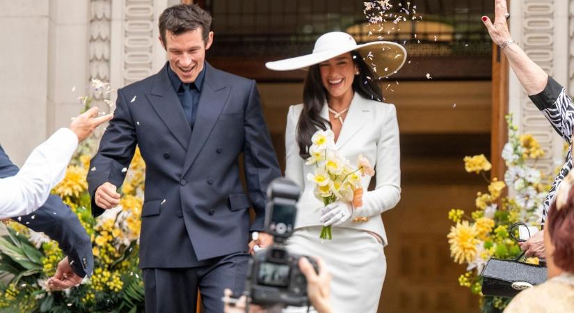 Kikerültek az első fotók Dua Lipa és Callum Turner titkos esküvőjéről – galéria