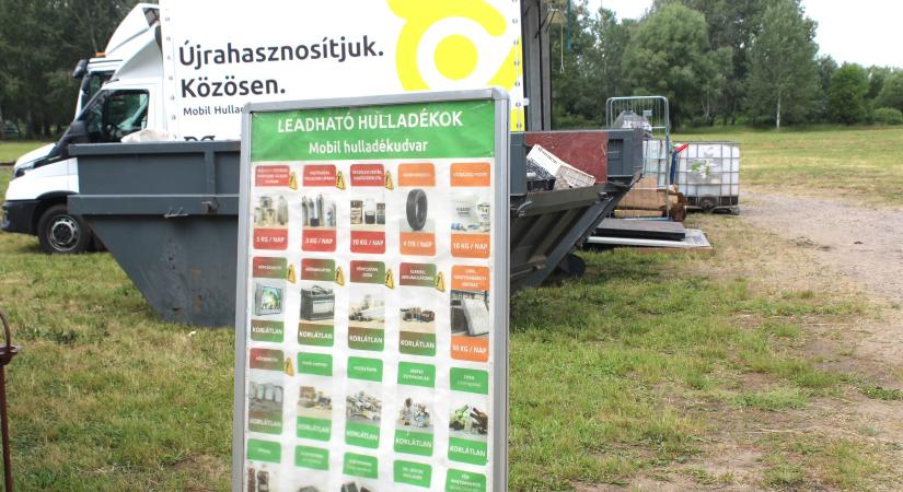 Mobil hulladékudvar működik Hajdúsámsonban