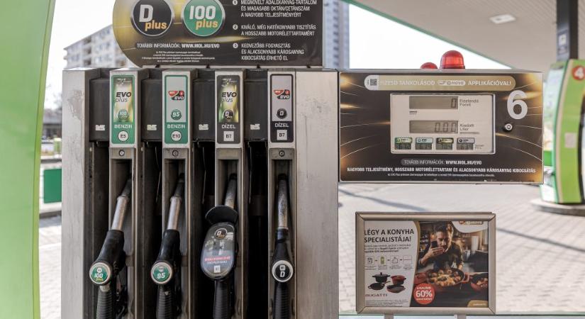 Pénteken ismét emelkedik a gázolaj nagykereskedelmi ára