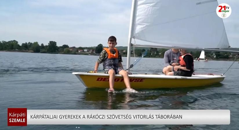 Kárpátaljai gyerekek a Rákóczi Szövetség Vitorlás Táborában (videó)
