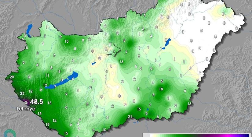 Zala mindent vitt a HungaroMet toplistáján: megvan, melyik települések lettek a csapadékkirályok!