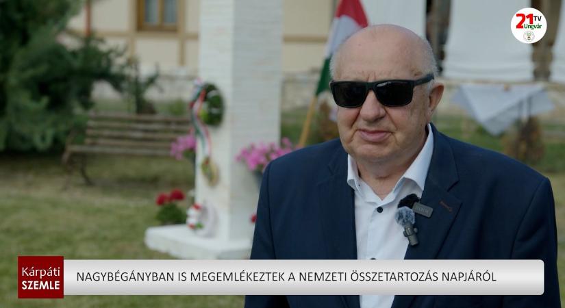 Nagybégányban is megemlékeztek a Nemzeti Összetartozás Napjáról (videó)