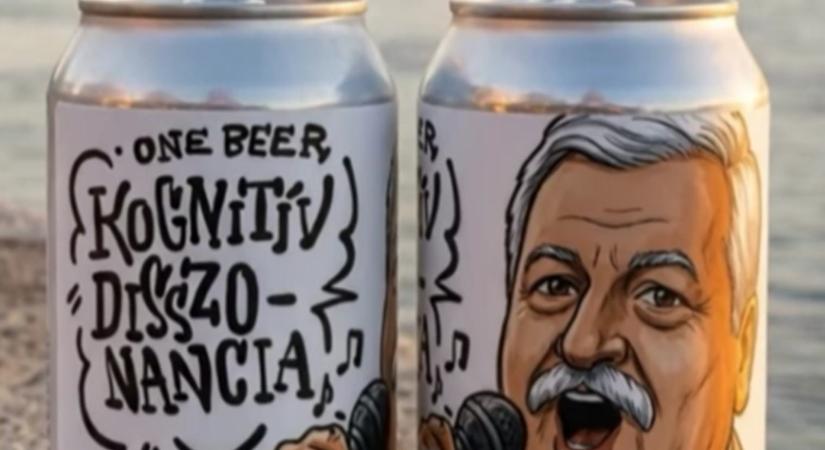 Kognitív Disszonancia – új sört ihletett Gajdics Ottó, a képmásával reklámozzák