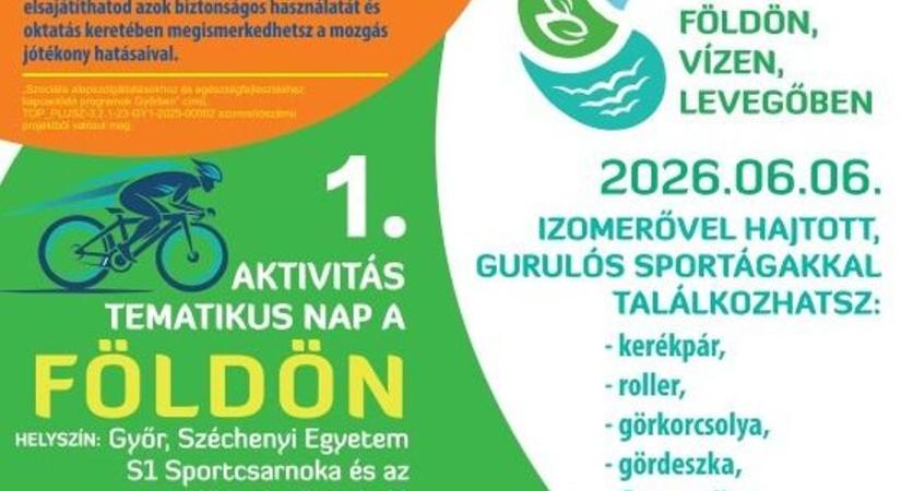 Földön, vízen, levegőben – Három éven át tartó programsorozat első állomását rendezik Győrben a hétvégén