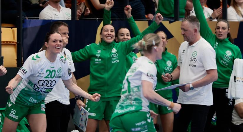 Zöldbe borult Budapest: így köszöntötték a győri szurkolók a BL Final Fourra érkező ETO-t – videó