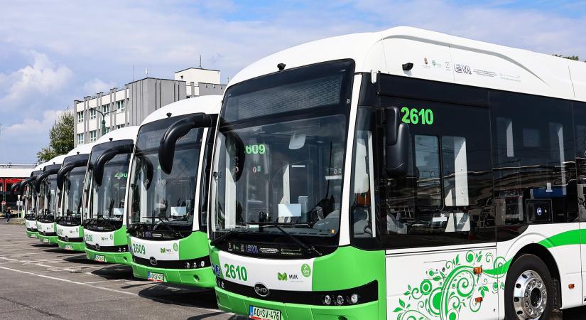 Hat új villanybusszal bővült Miskolc flottája