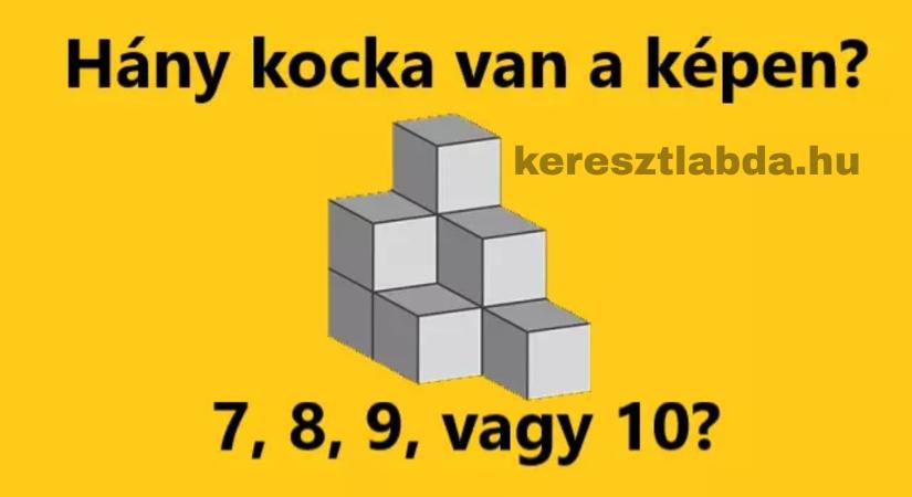 Napi matek feladat: Hány kocka van az építményben? A legtöbben rosszul látják