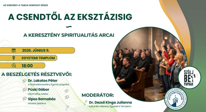 A keresztény spiritualitás lesz a téma Debrecenben
