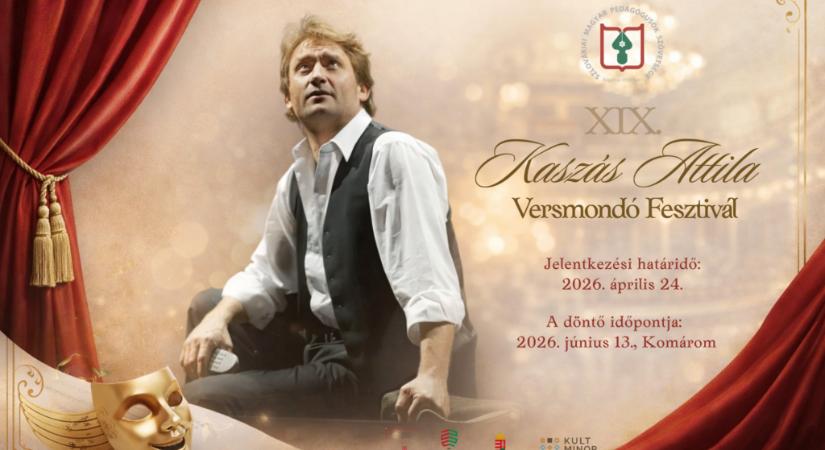Hamarosan kezdetét veszi a XIX. Kaszás Attila Versmondó Fesztivál