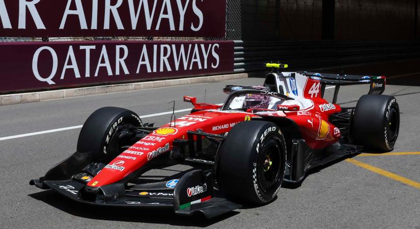Továbbra is Ferrari-elsőség, ezúttal Hamilton az élen Monacóban