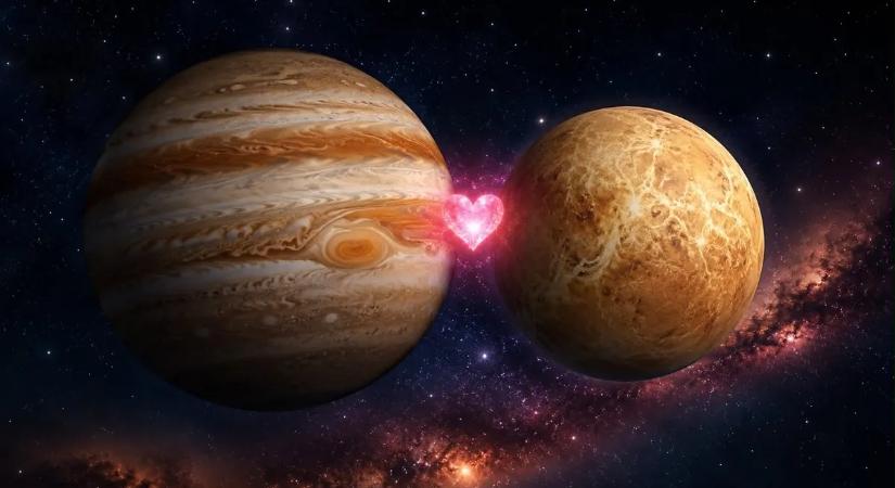 Itt az év szenzációs égi románca: a Jupiter szerelmes csókot ad a Vénusznak