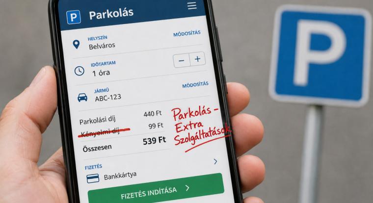 Visszatért a mobilparkolás pluszdíja, csak most már nem kényelmi díjnak hívják