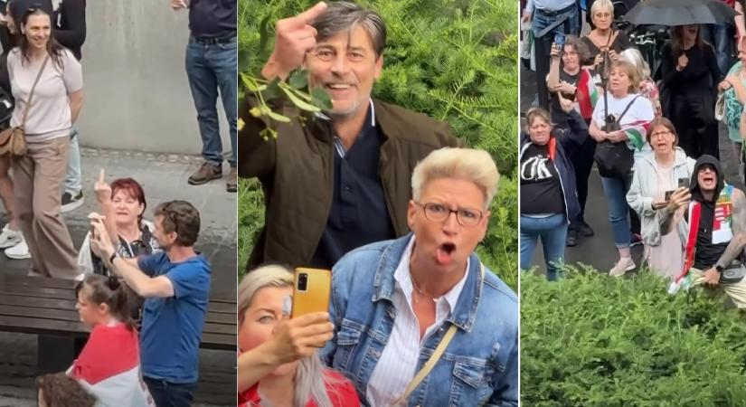 Farokmarkolászás, hazaárulózás: így “tüntetett” a Bede Zsolt és Toroczkai által fémjelzett “nemzeti oldal”