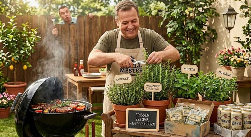 A grill mellé nem csak sör kell, hanem rozmaring, kakukkfű és egy kis menta is