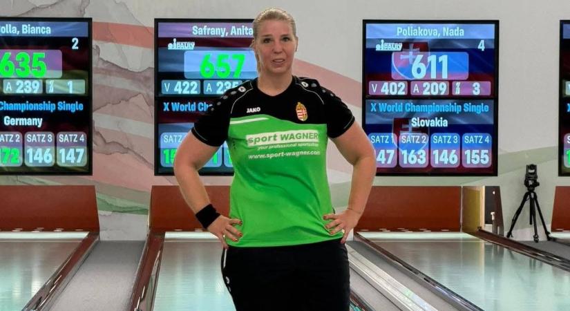 Sáfrány Anita már a négy között a teke vb-n