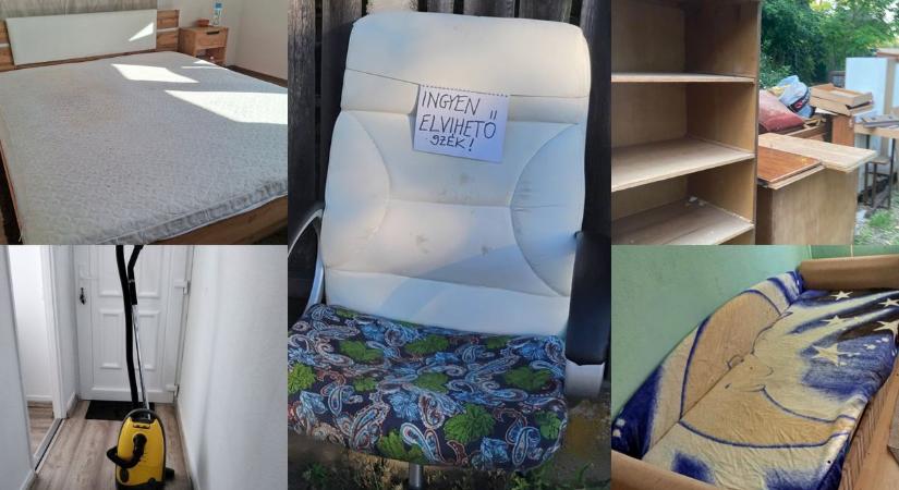 Tévé, bútor, hűtő! Ingyen szórják ezeket a holmikat Nyíregyházán! (fotókkal)