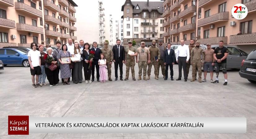 Veteránok és katonacsaládok kaptak lakásokat Kárpátalján (videó)