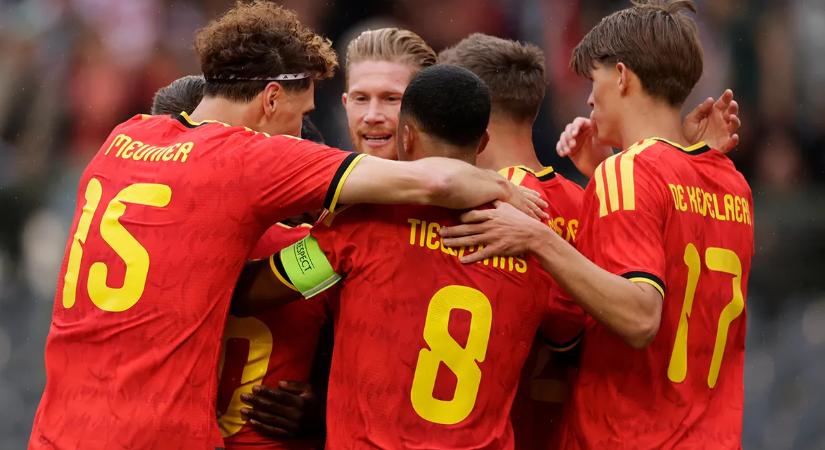 Tökéletes belga vb-főpróba, De Bruyne és társai kiütötték Tunéziát