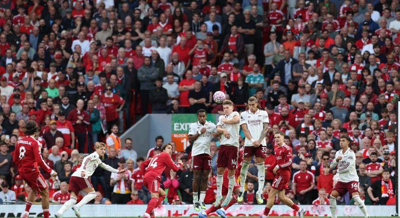 Választottak a Liverpool szurkolói, Szoboszlai Dominik rúgta a szezon legszebb gólját