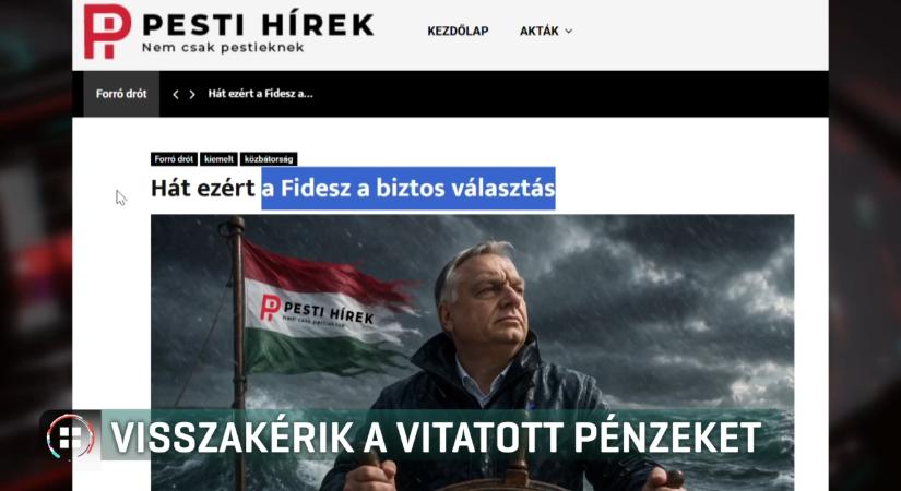 A Fidesz mellett kampányoló híroldal vezetőjének szervezete is kapott 50 millió forintot a választás előtt