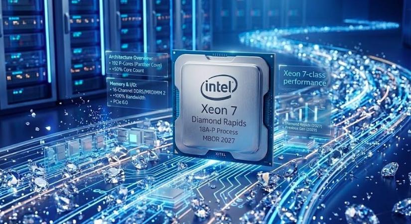 Jönnek az Intel gyémántjai, a Xeon 7 Diamond Rapids processzorok