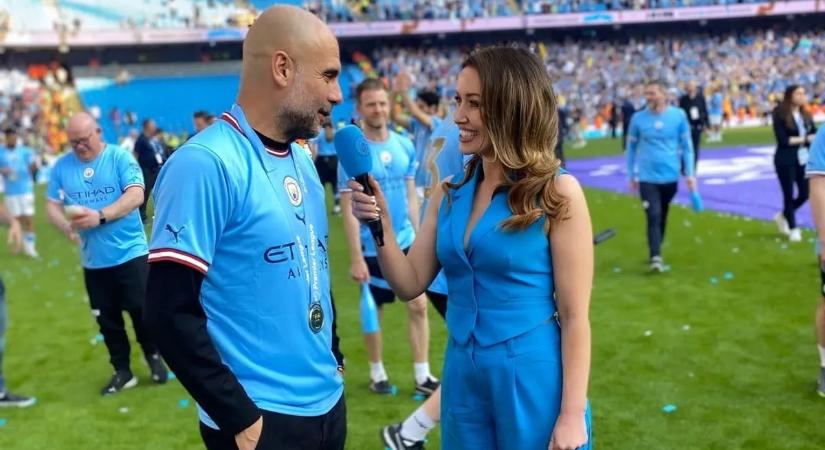 „Szeretlek, Pep…” – a dögös riporternő üzenete felkavarta az állóvizet Guardiola körül