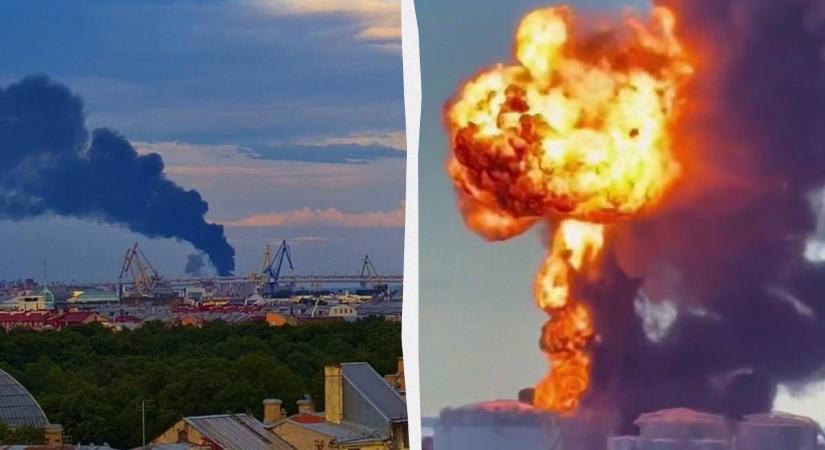 Drónok támadtak egy olajterminált Szentpéterváron, közvetlenül az orosz gazdasági fórum megnyitása előtt