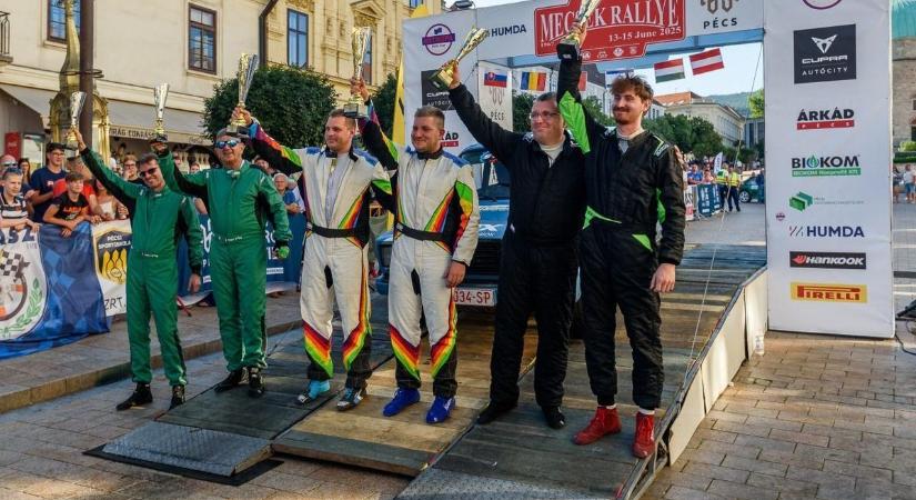 Három méterre a céltól törtek össze az álmaik, de a Mecsek Rally bajnokai már a visszatérésre készülnek