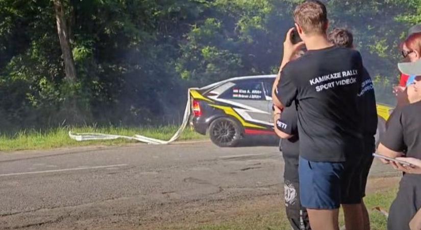 Kevésen múlott a tragédia a magyar ralifutamon (videó)