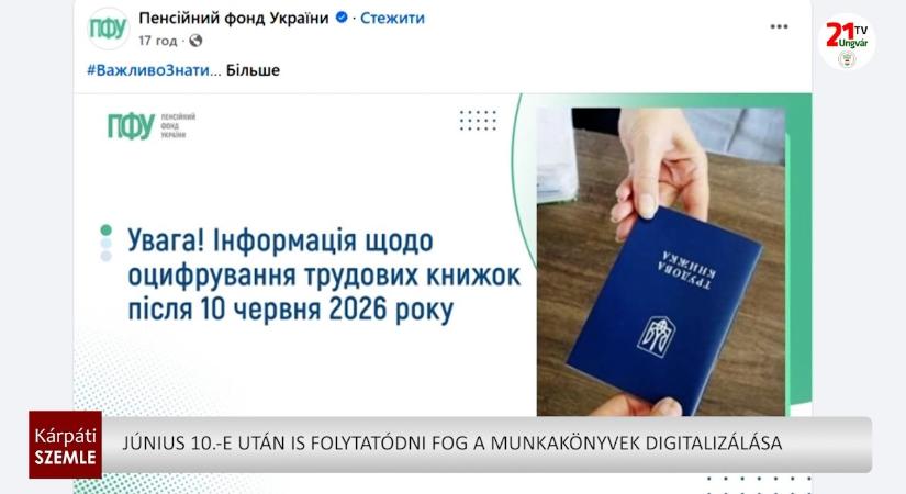 Június 10.-e után is folytatódni fog a munkakönyvek digitalizálása (videó)