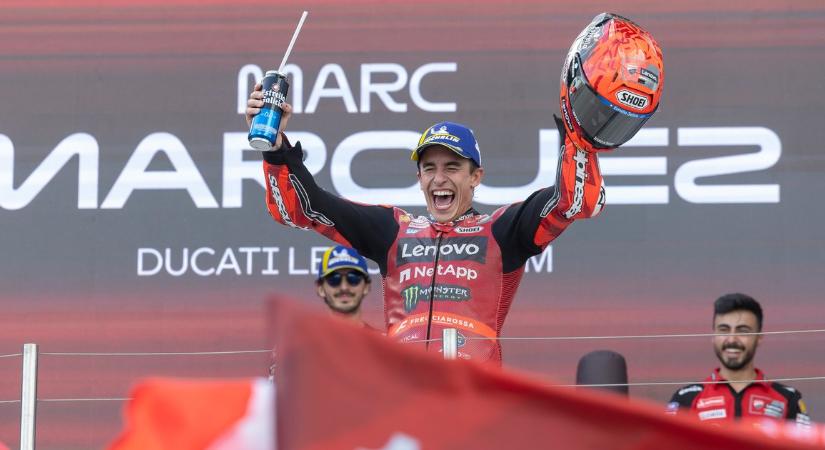A 100. győzelmét ünnepelte Márquez Magyarországon