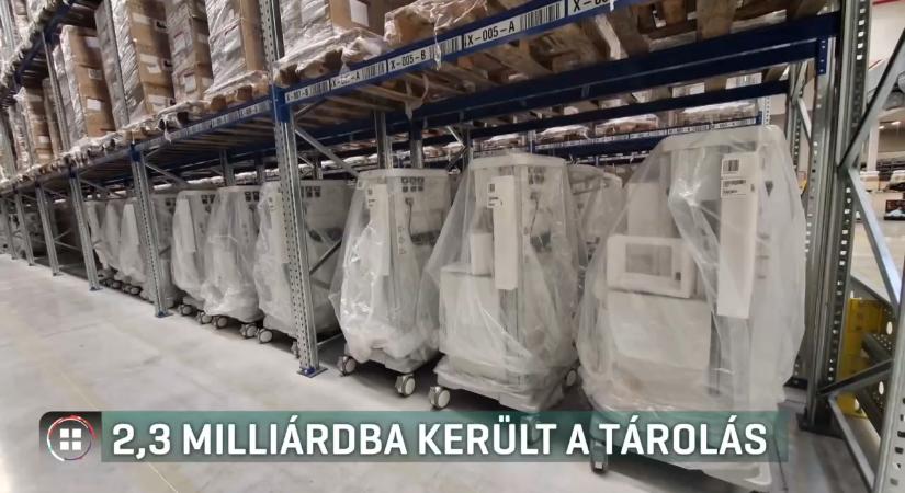 2,3 milliárd forintba került eddig a csaknem 300 milliárd forintért vásárolt lélegeztetőgépek raktározása