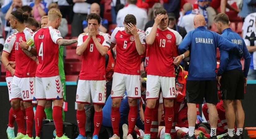 Eriksen megint összeesett a pályán, újra az életéért aggódtak